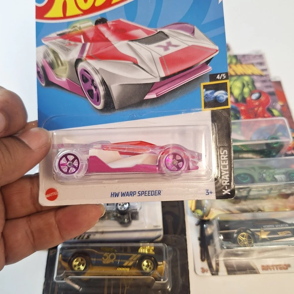 Hot Wheels 7‎ Cars Speeder Treasure/ Jaded / Power Bomb/ Gasser Damage Cards